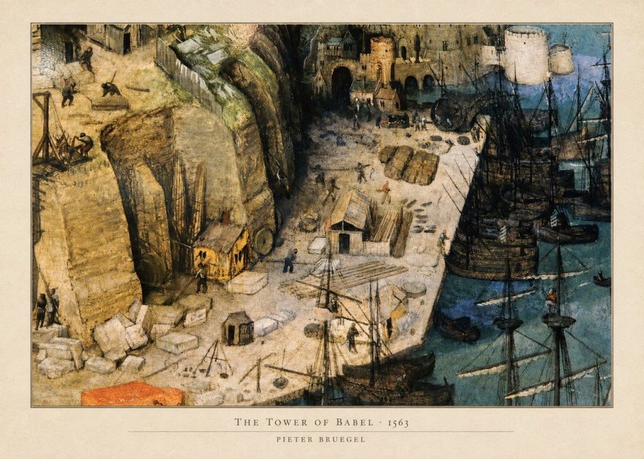 Pieter Bruegel The Tower of Babel XVIII No5 - Plakát