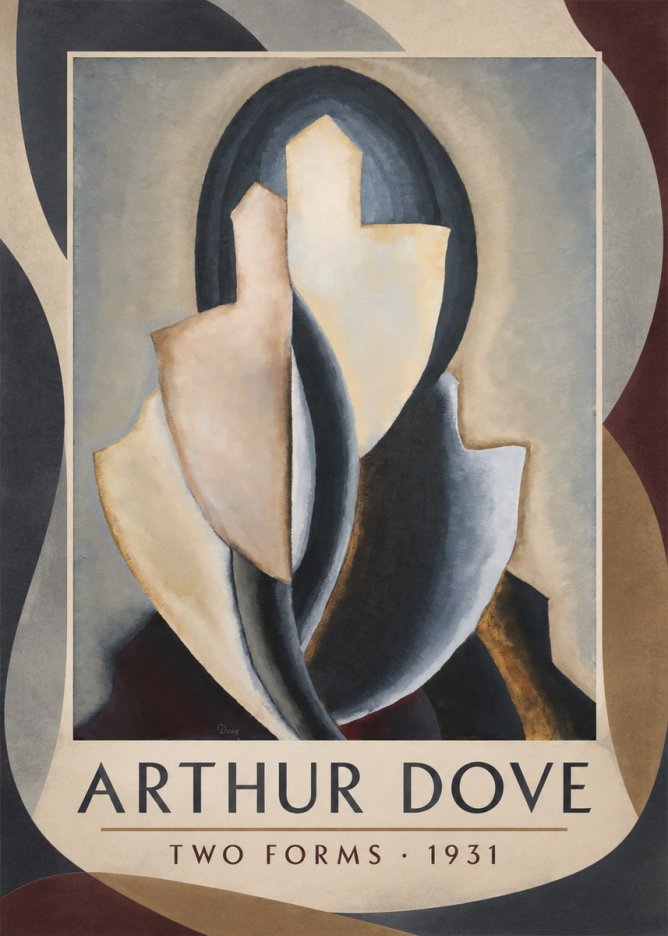 Arthur Dove Two Forms No1 - Plakát