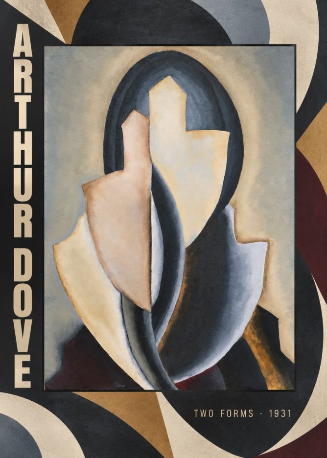 Arthur Dove Two Forms No5 - Plakát