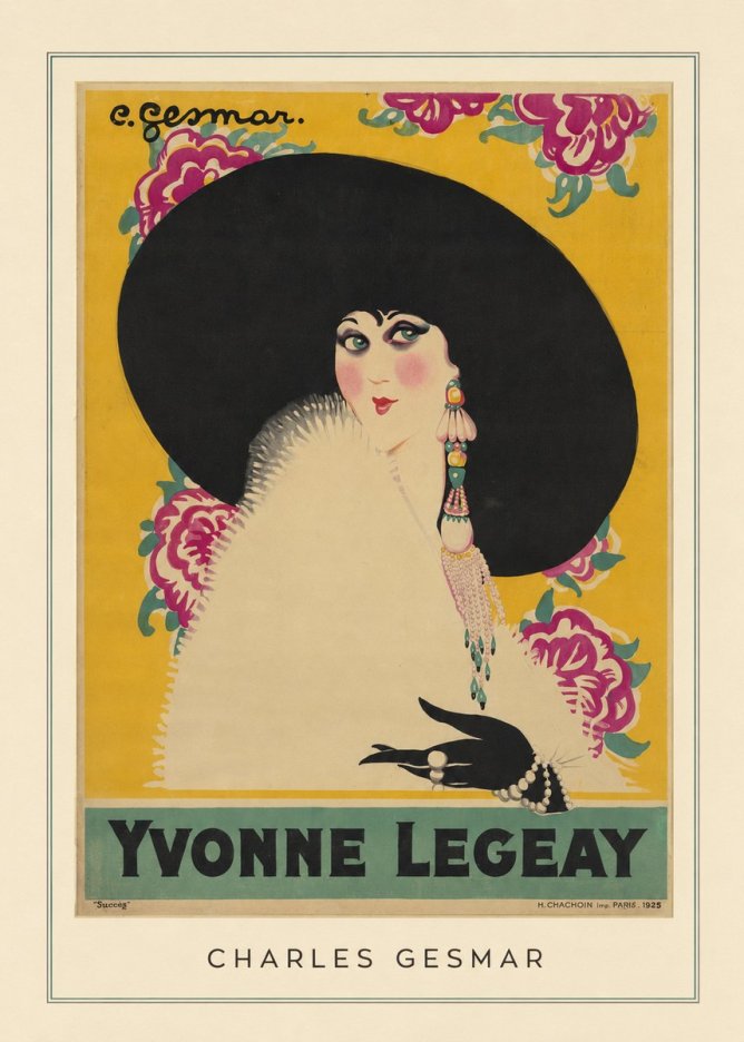 Charles Gesmar Yvonne Legeay No4 - Plakát