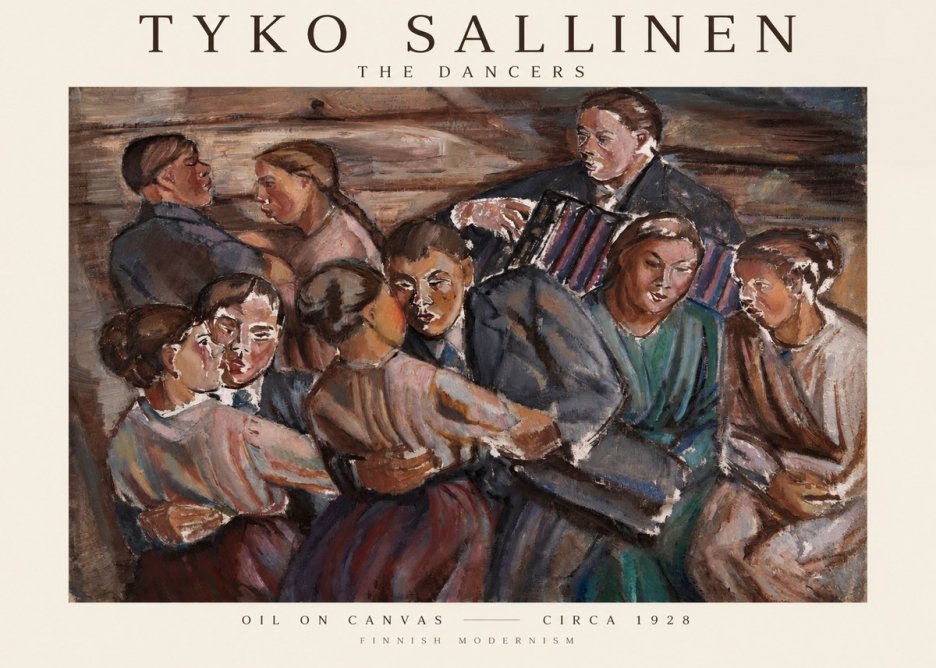 Tyko Sallinen The Dancers No1 - Plakát