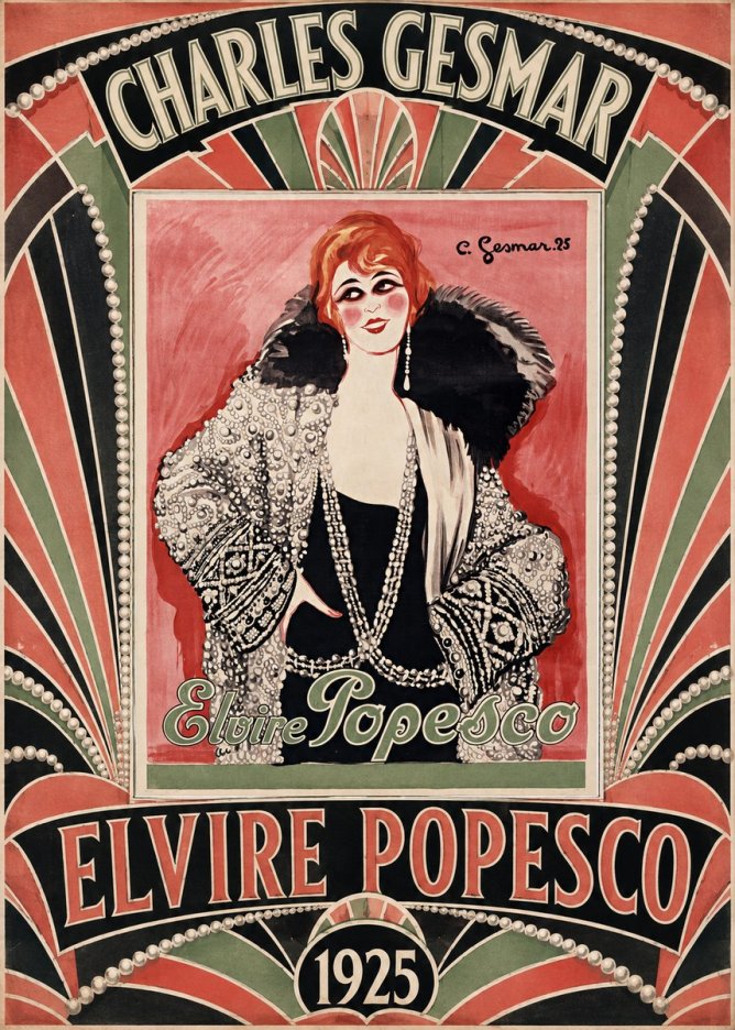 Charles Gesmar Elvire Popesco II No5 - Plakát