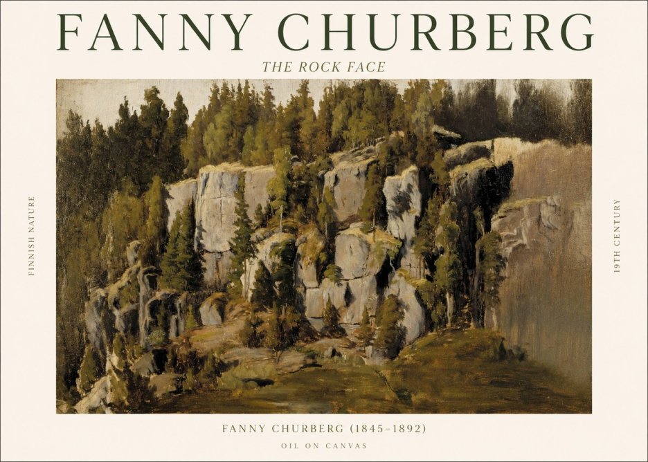 Fanny Churberg The Rock Face No1 - Plakát