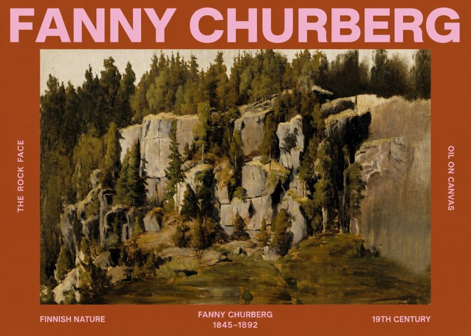 Fanny Churberg The Rock Face No2 - Plakát