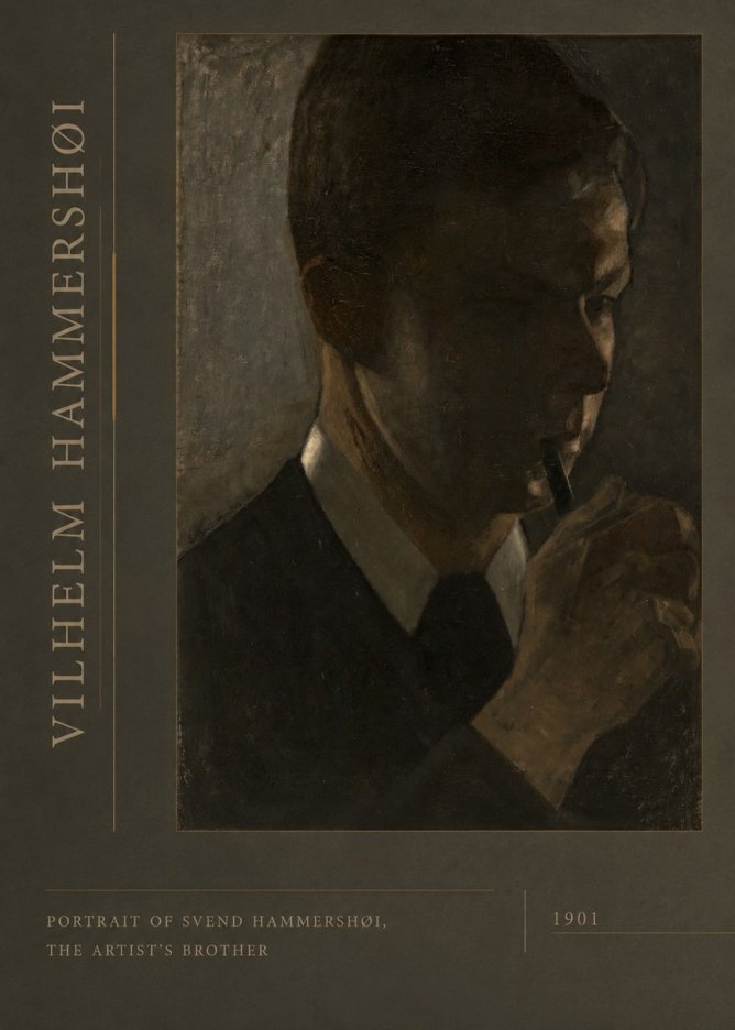 Vilhelm Hammershøi Portrait of Svend Hammershøi, the Artist's Brother No2 - Plakát