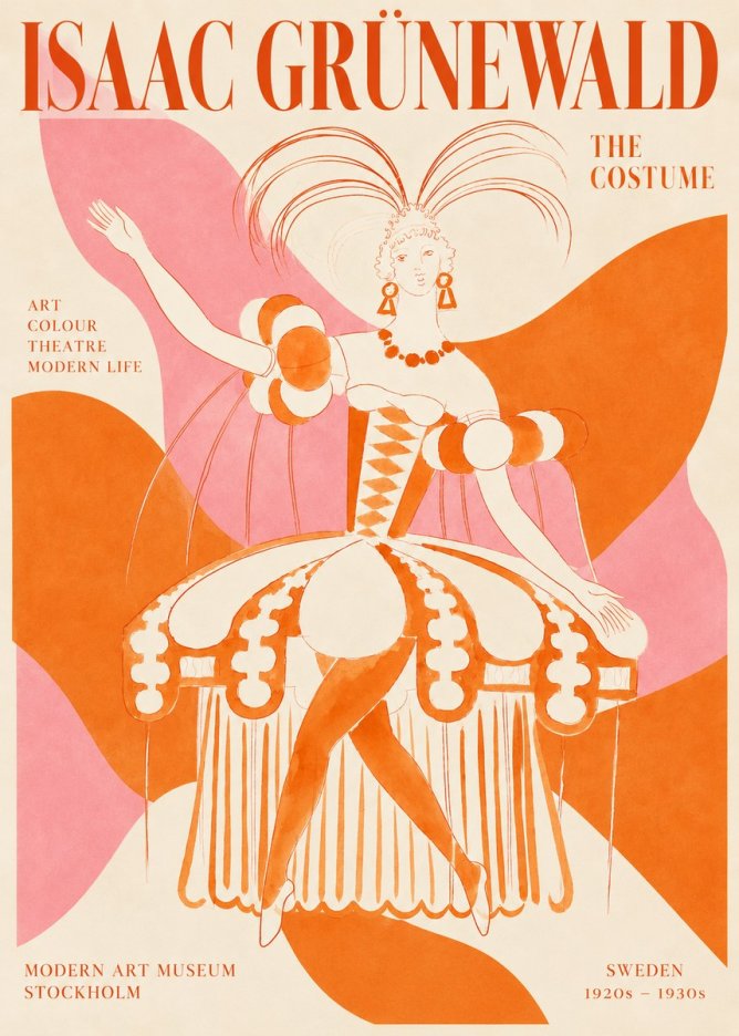 Isaac Grünewald The Costume II No2 - Plakát