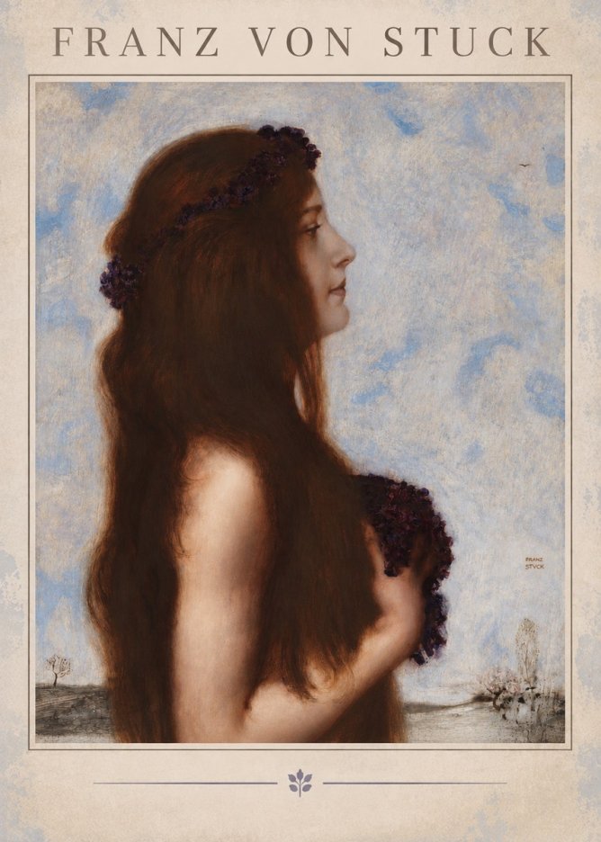 Franz von Stuck Frühlingsreigen No2 - Plakát
