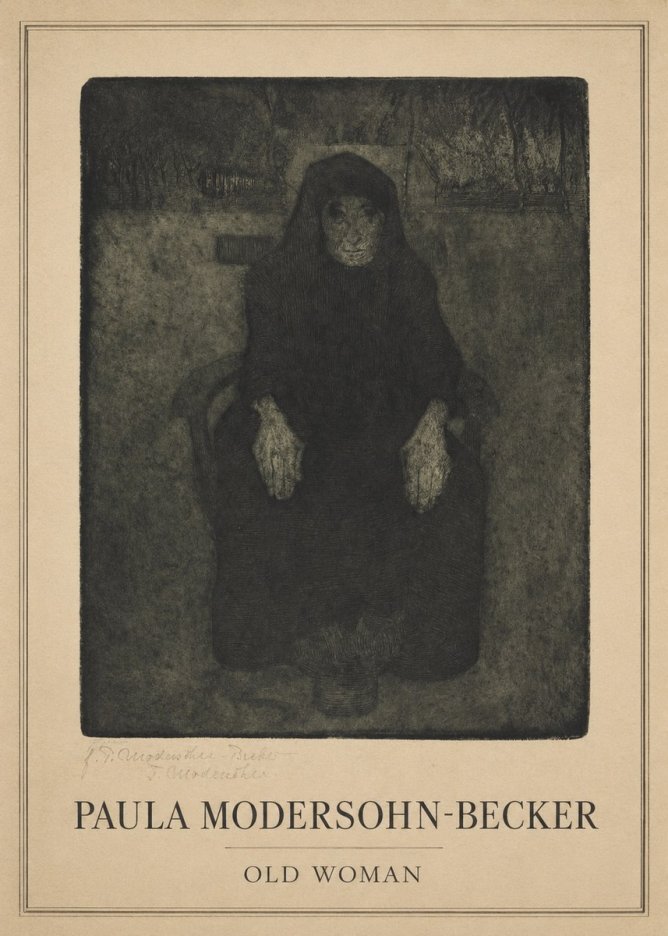 Paula Modersohn-Becker Old Woman No1 - Plakát