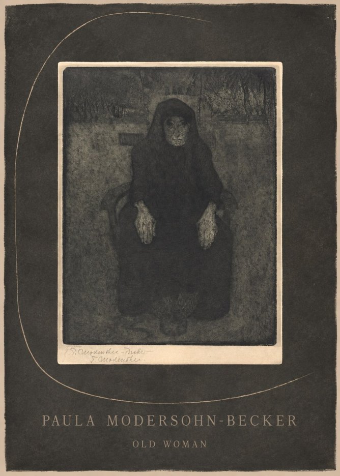 Paula Modersohn-Becker Old Woman No3 - Plakát
