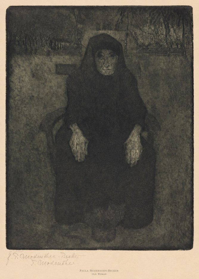 Paula Modersohn-Becker Old Woman No6 - Plakát