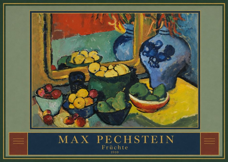 Max Pechstein Früchte 1910 No3 - Plakát