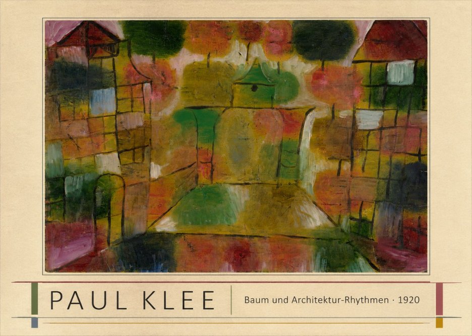Paul Klee Baum Und Architektur-rhythmen No1 - Plakát