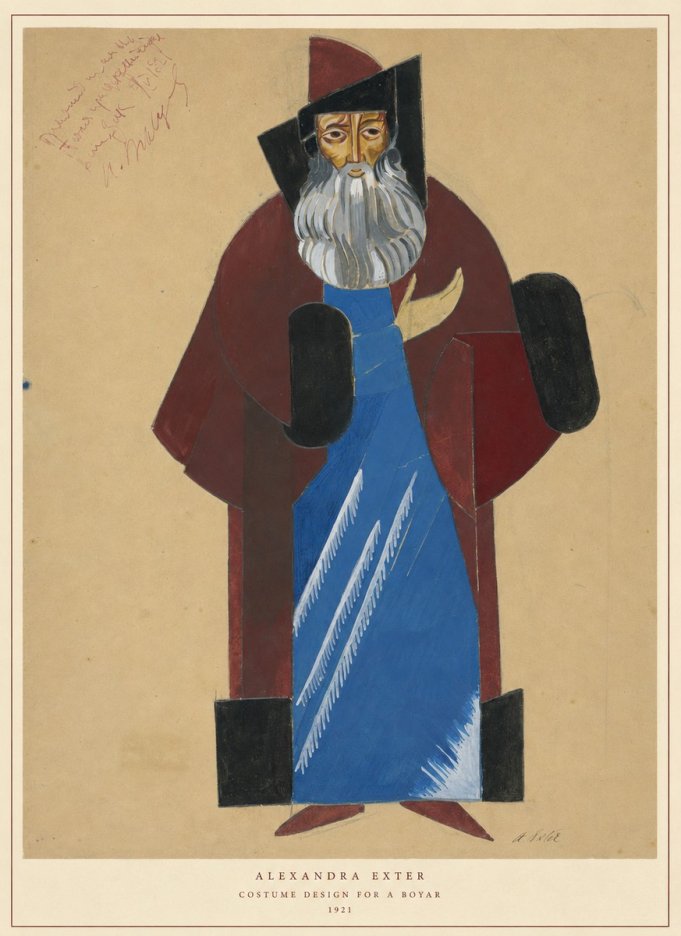 Alexandra Exter Costume Design for a Boyar No6 - Plakát