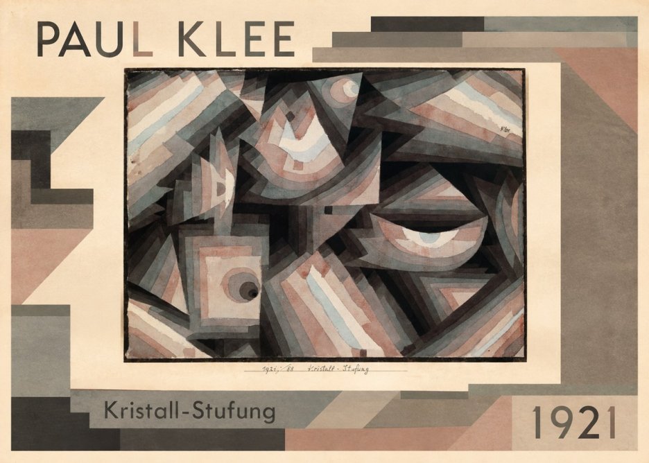 Paul Klee Kristall-stufung I No1 - Plakát