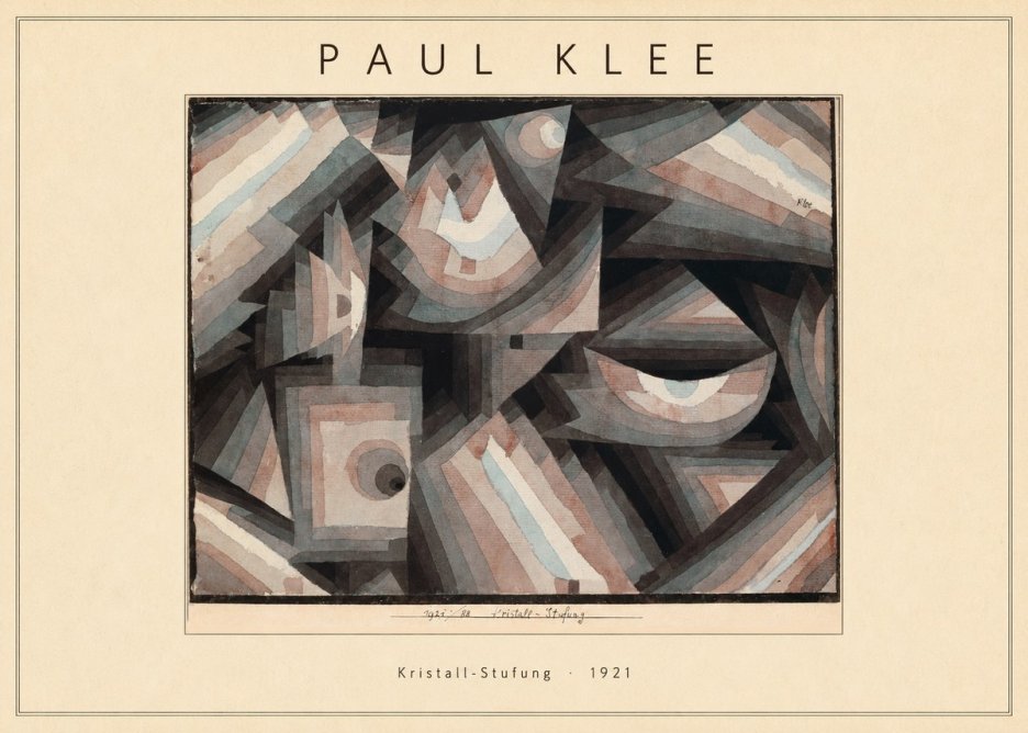Paul Klee Kristall-stufung I No4 - Plakát