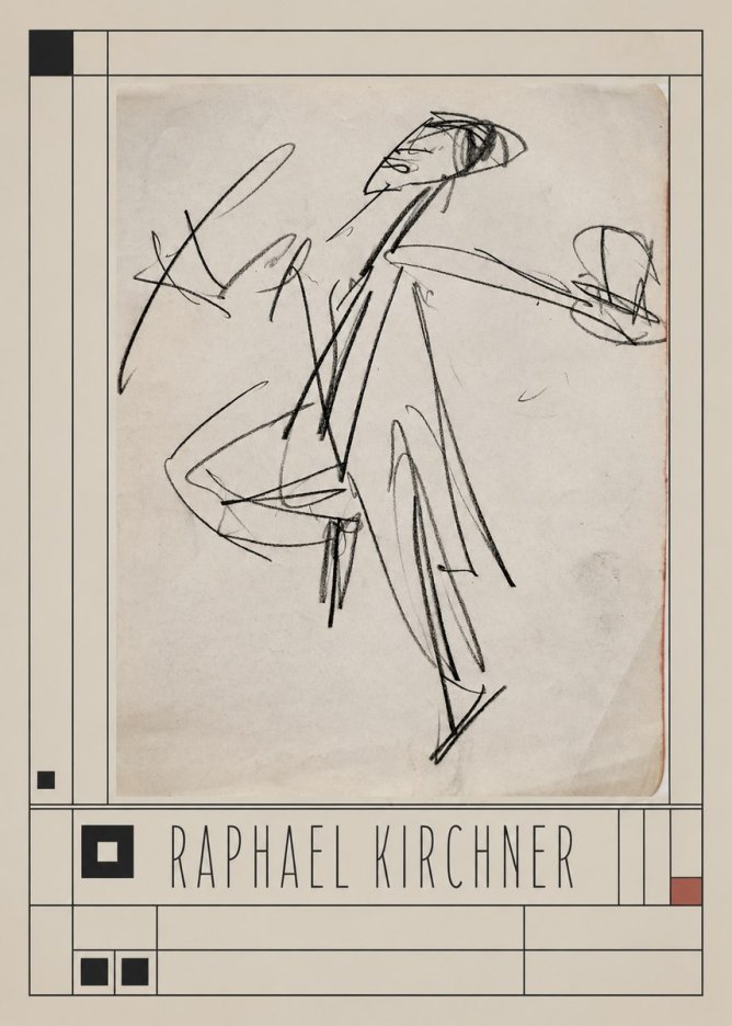 Raphael Kirchner Dynamic Dancer Sketch No3 - Plakát