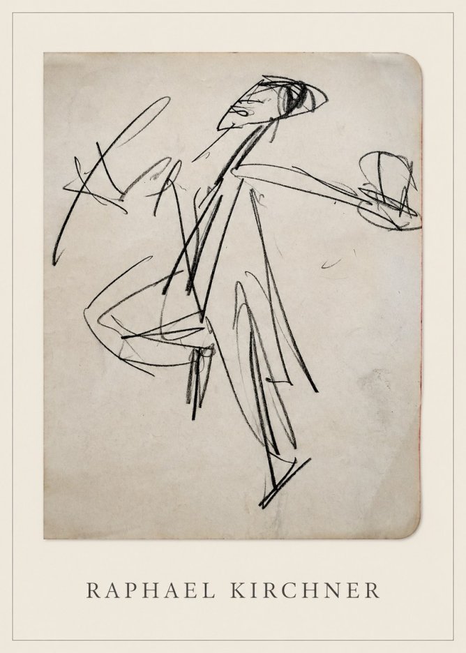 Raphael Kirchner Dynamic Dancer Sketch No4 - Plakát