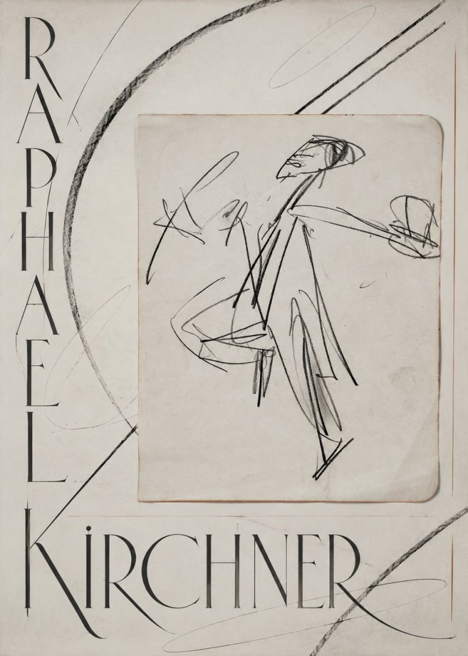 Raphael Kirchner Dynamic Dancer Sketch No5 - Plakát
