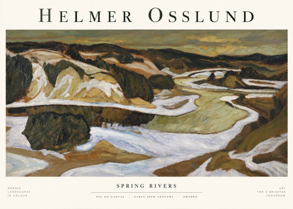 Helmer Osslund Spring Flood No2 - Plakát