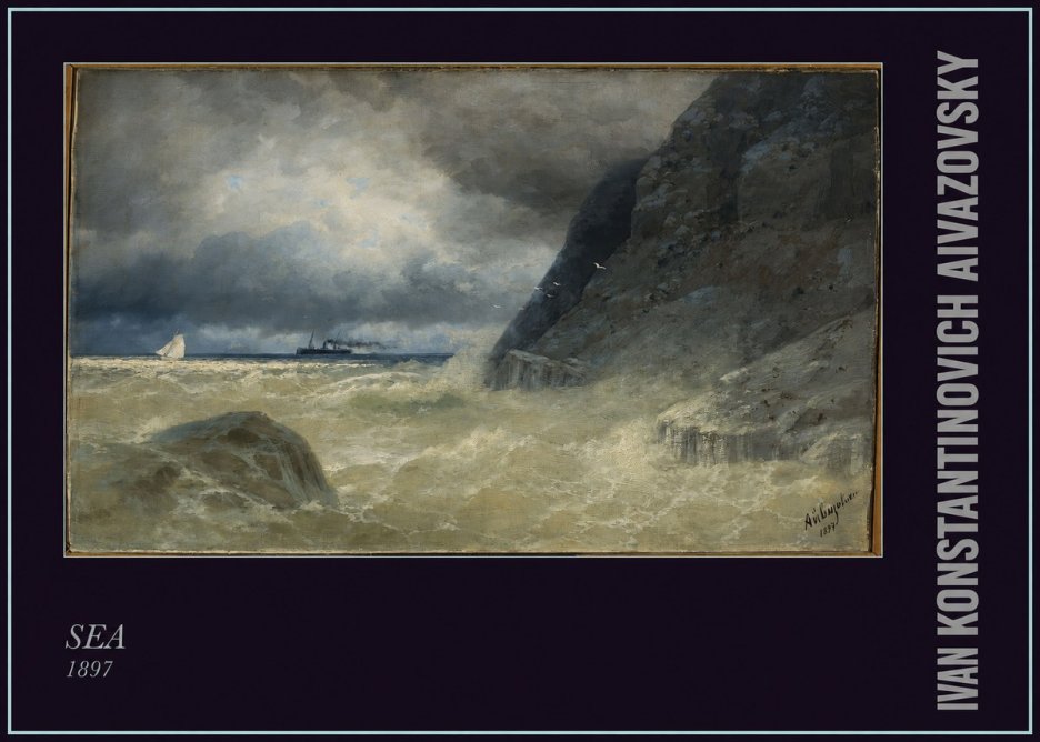 Ivan Konstantinovich Aivazovsky Sea No6 - Plakát