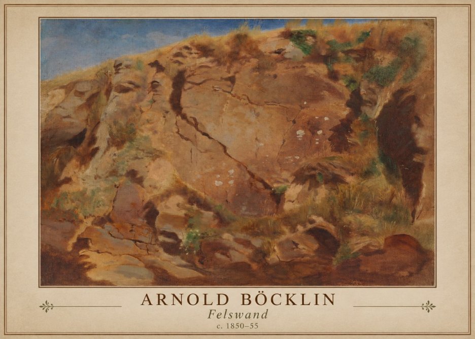 Arnold Böcklin Felswand No1 - Plakát