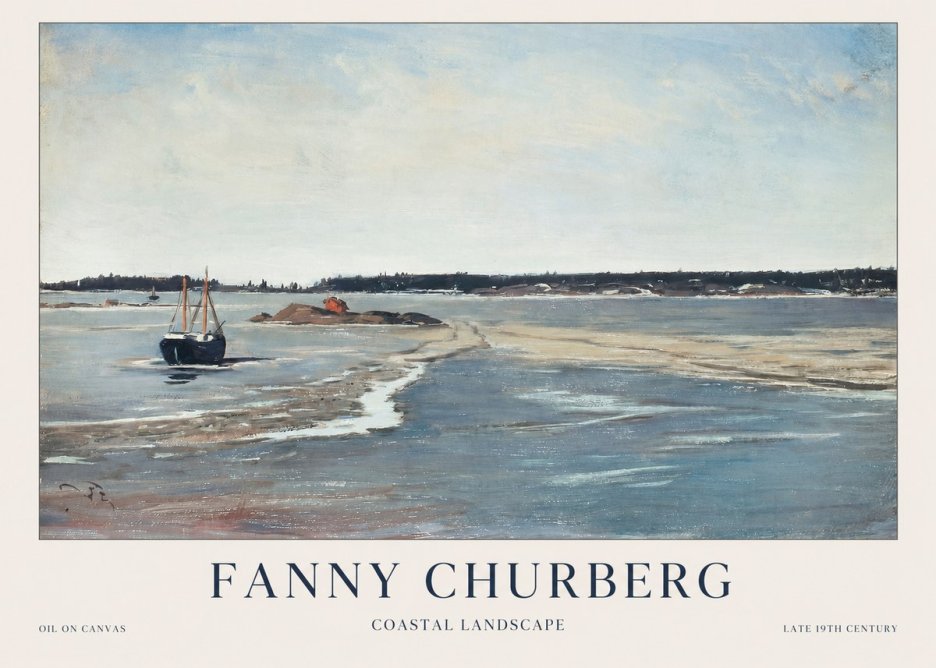 Fanny Churberg Coastal Landscape No1 - Plakát