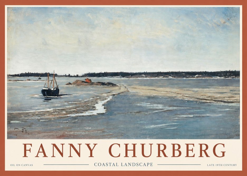 Fanny Churberg Coastal Landscape No4 - Plakát