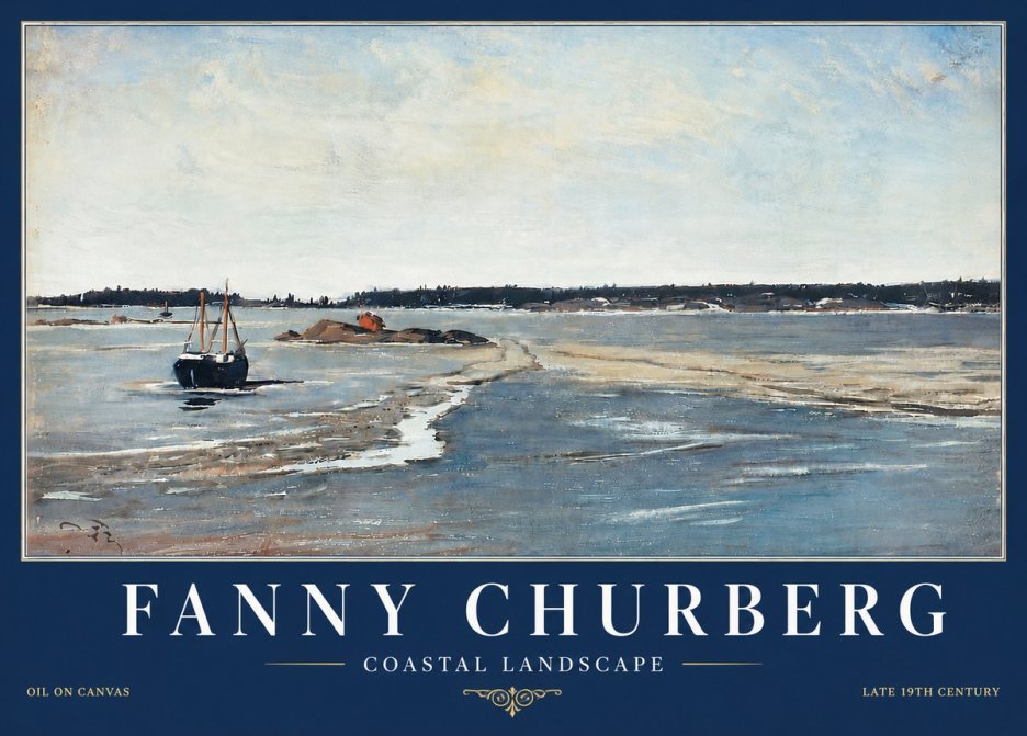 Fanny Churberg Coastal Landscape No6 - Plakát
