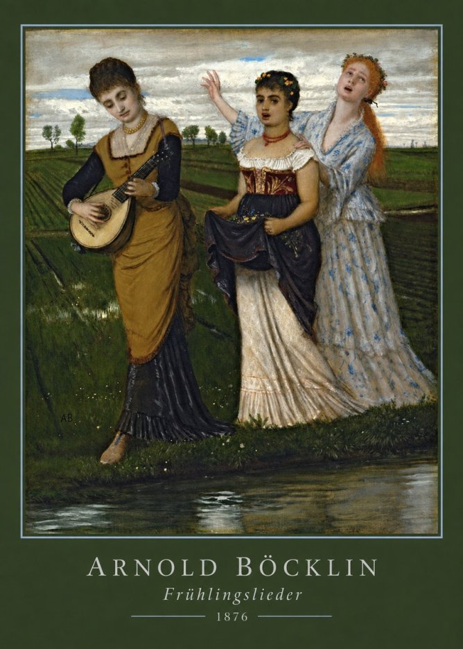 Arnold Böcklin Frühlingslieder No3 - Plakát