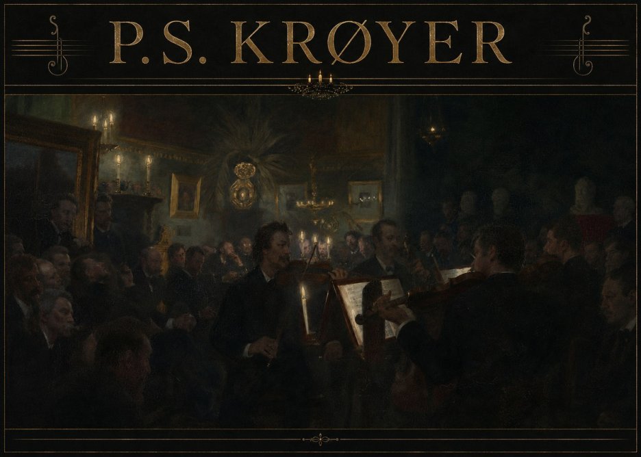 P.S. Krøyer An Evening at Høeberg's Home No3 - Plakát