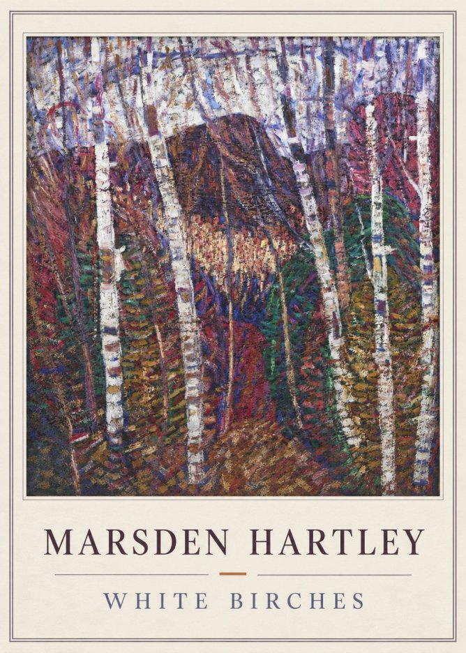 Marsden Hartley White Birches No4 - Plakát