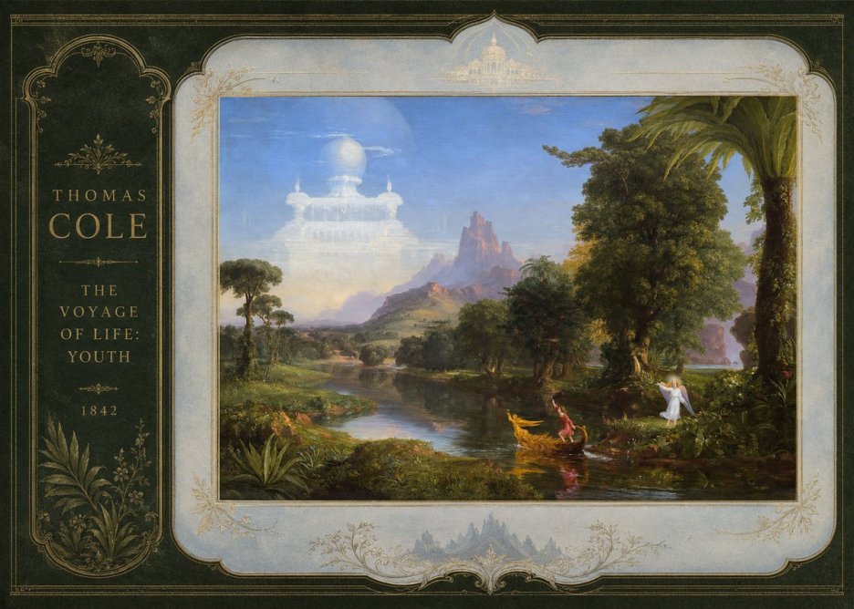Thomas Cole The Voyage of Life: Youth IV No2 - Plakát