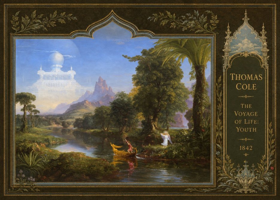 Thomas Cole The Voyage of Life: Youth IV No4 - Plakát