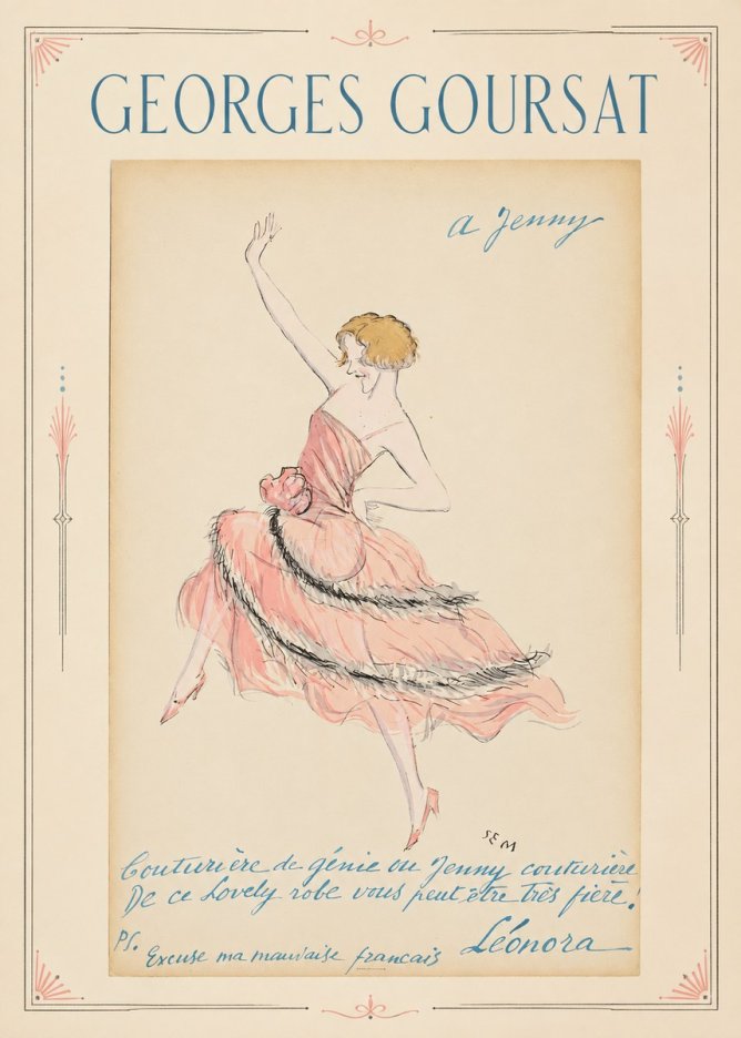 Georges Goursat A Jenny No2 - Plakát