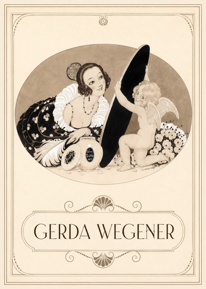 Gerda Wegener Crème Teindelys II No3 - Plakát