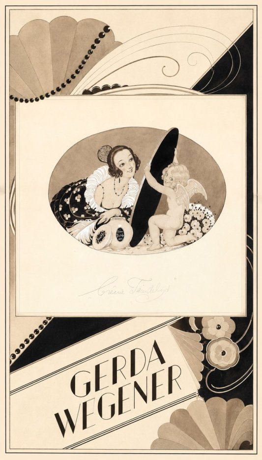 Gerda Wegener Crème Teindelys II No5 - Plakát