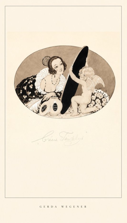 Gerda Wegener Crème Teindelys II No6 - Plakát