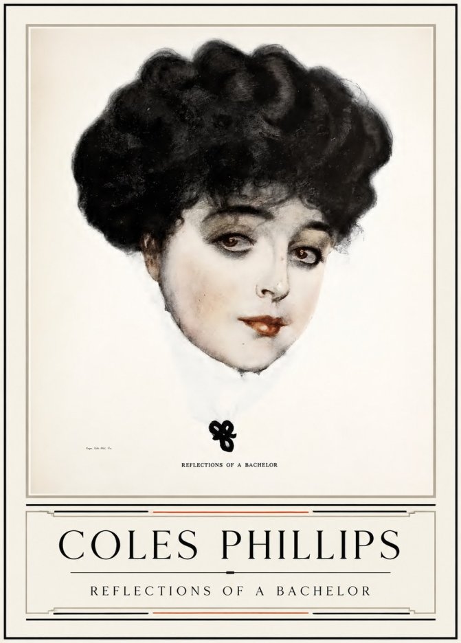 Coles Phillips Reflections of a Bachelor No3 - Plakát