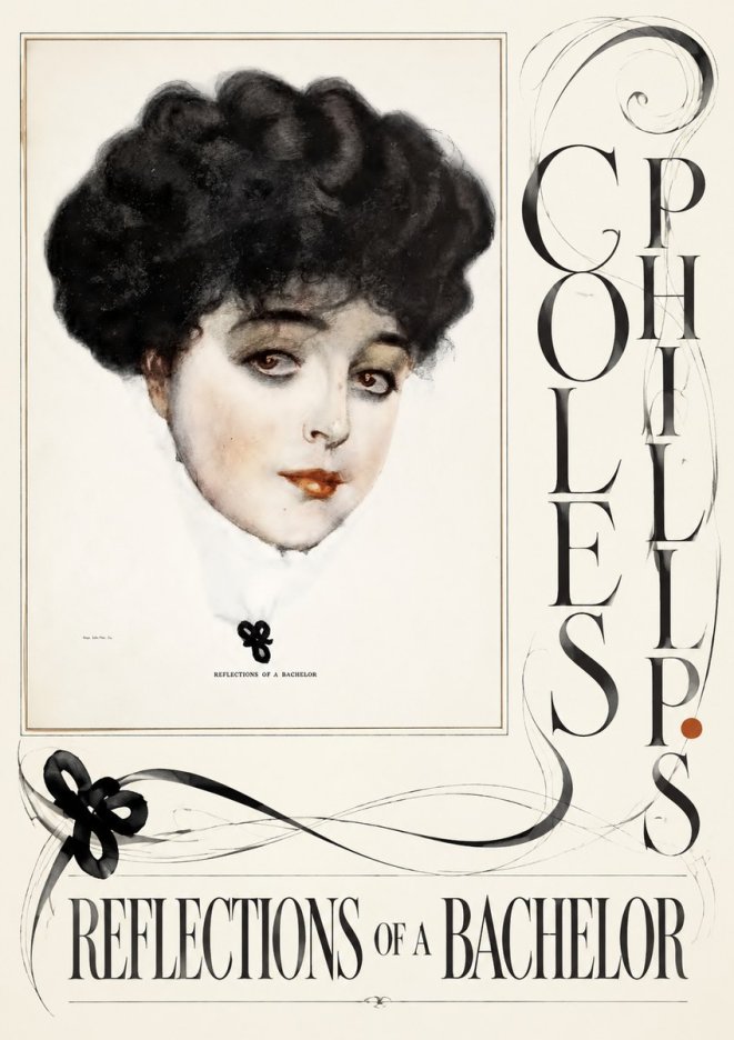 Coles Phillips Reflections of a Bachelor No6 - Plakát