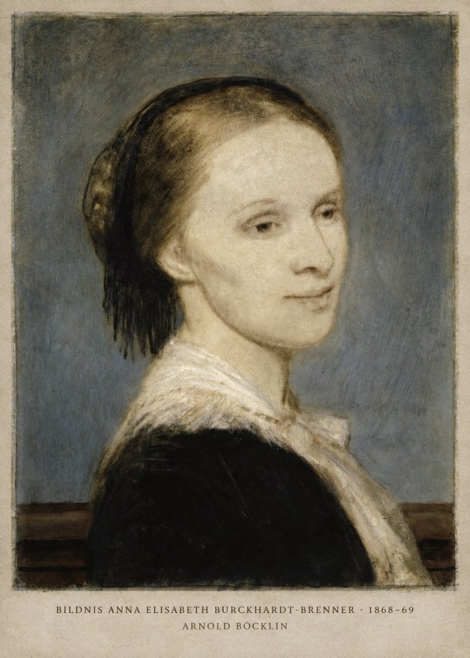 Arnold Böcklin Bildnis Anna Elisabeth Burckhardt-brenner No2 - Plakát
