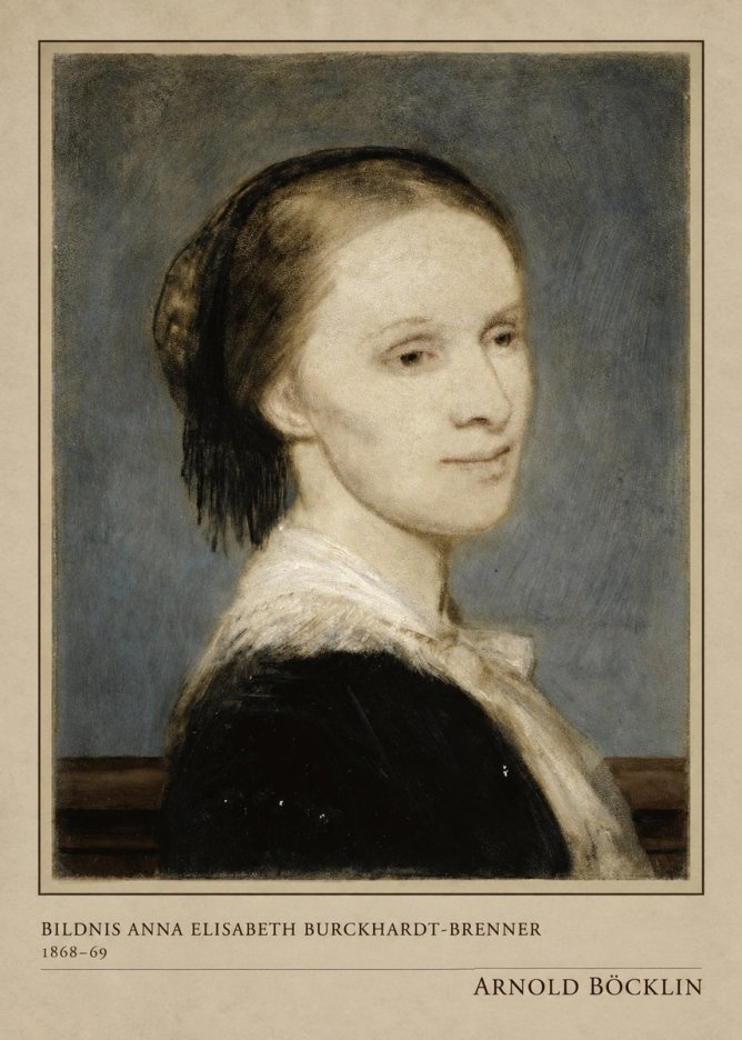 Arnold Böcklin Bildnis Anna Elisabeth Burckhardt-brenner No4 - Plakát