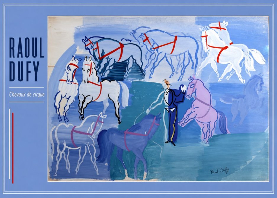 Raoul Dufy Chevaux De Cirque No2 - Plakát
