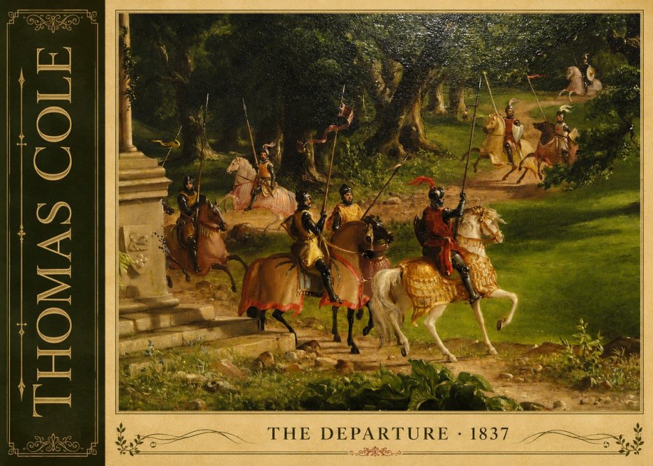 Thomas Cole The Departure III No2 - Plakát