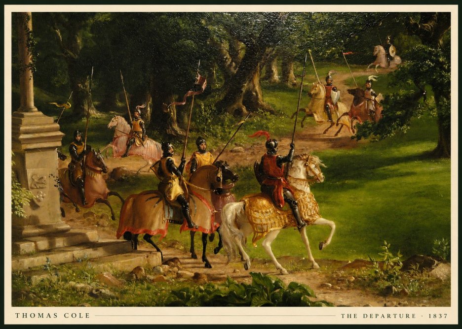 Thomas Cole The Departure III No5 - Plakát