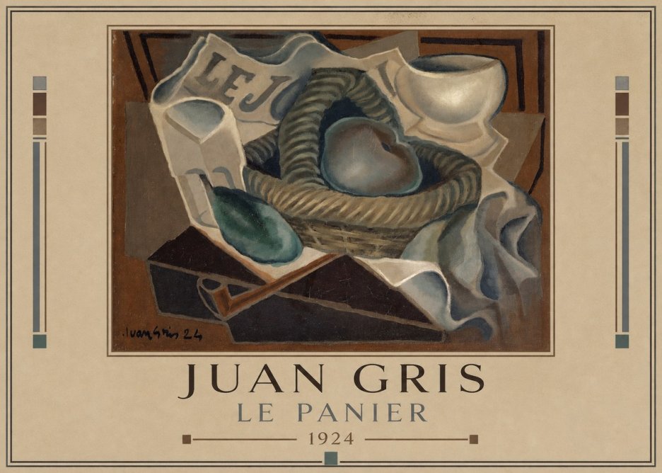 Juan Gris Le Panier No1 - Plakát