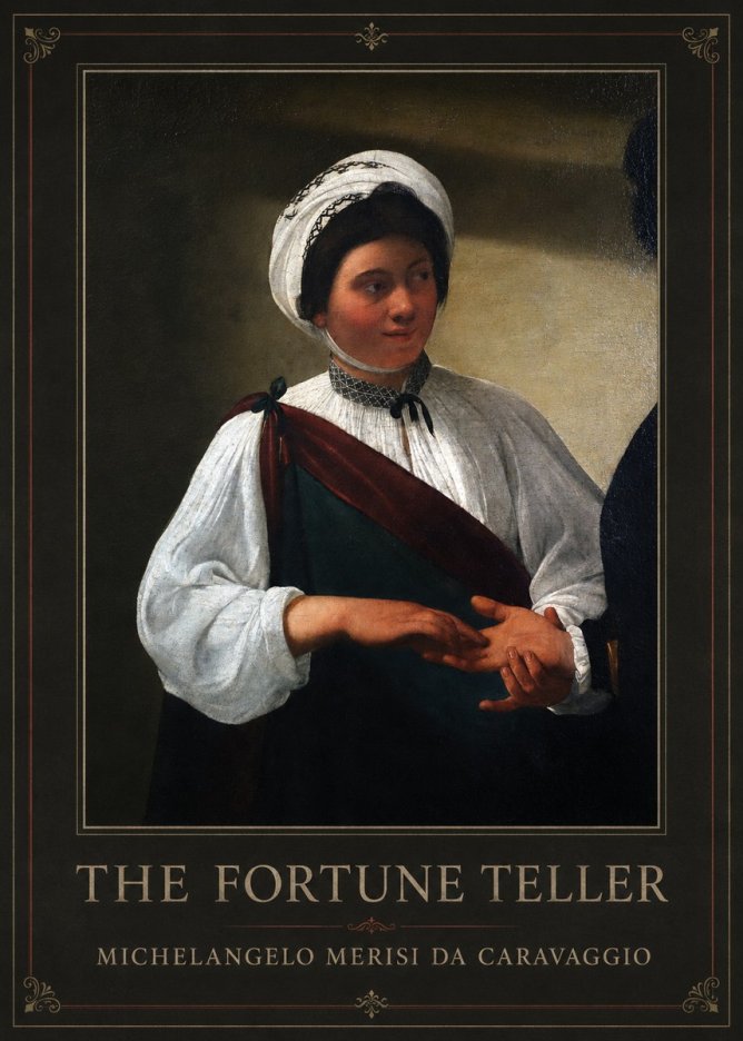 Michelangelo Merisi da Caravaggio The Fortune Teller IV No1 - Plakát