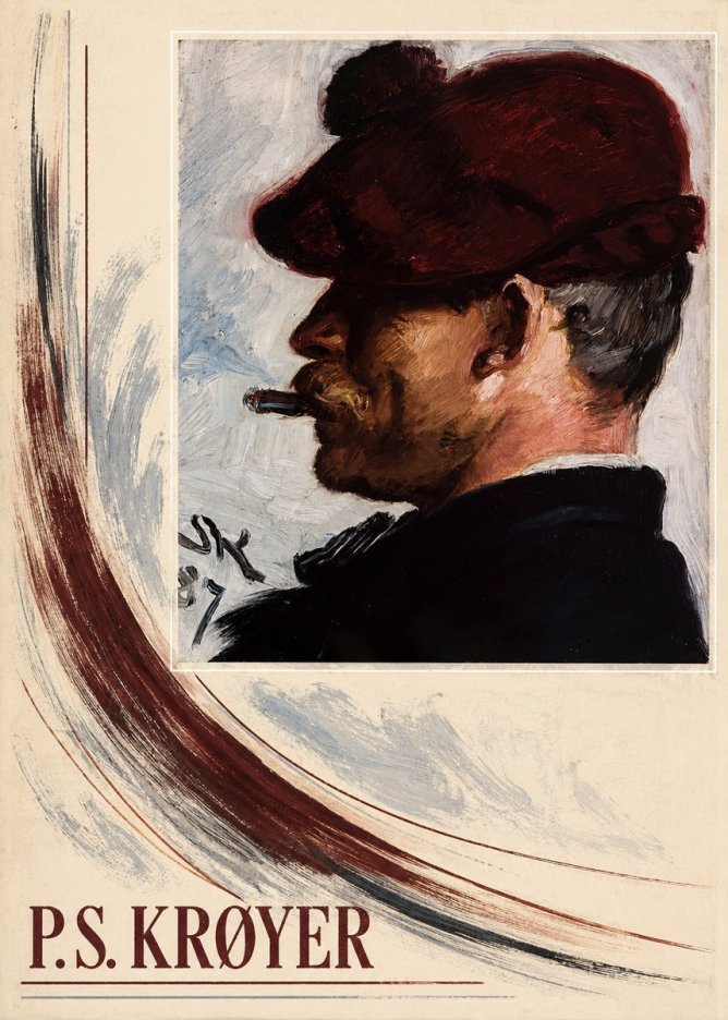 P.S. Krøyer Self-portrait with Cigar II No3 - Plakát