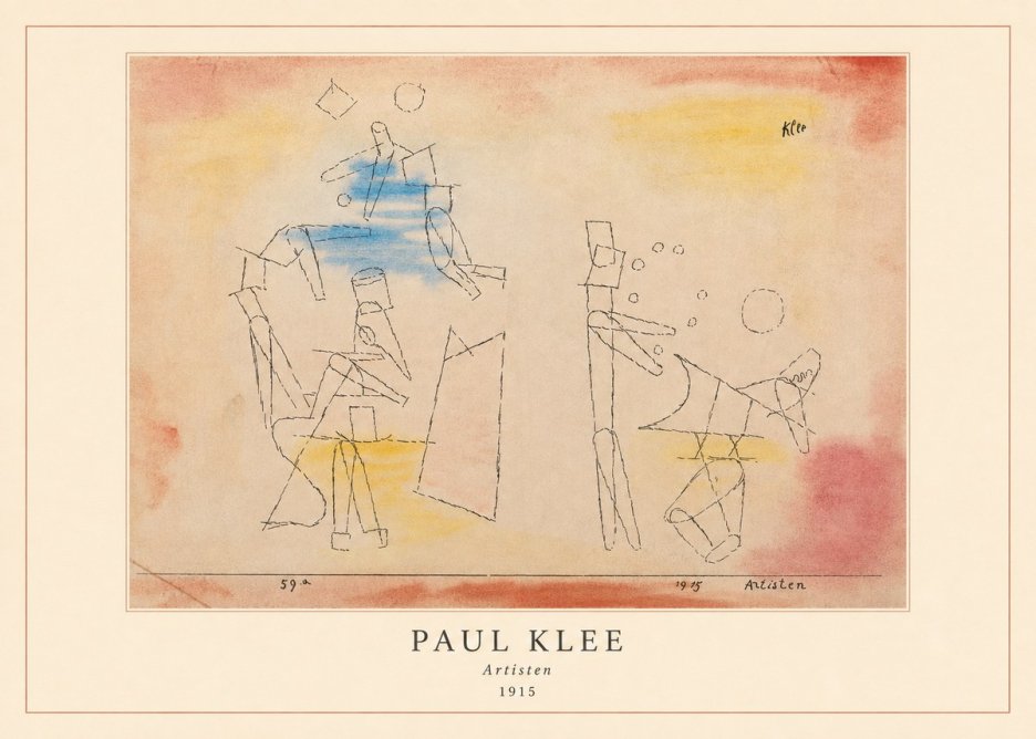 Paul Klee Artisten No4 - Plakát