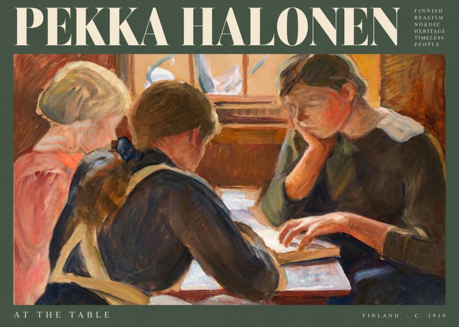 Pekka Halonen At the Table No2 - Plakát