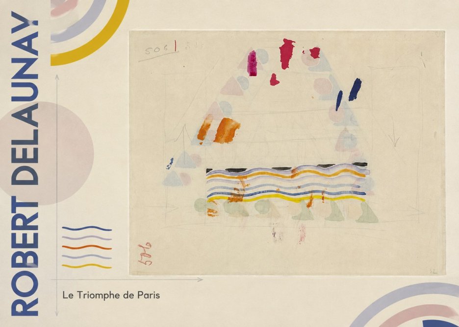 Robert Delaunay Le Triomphe De Paris V No5 - Plakát